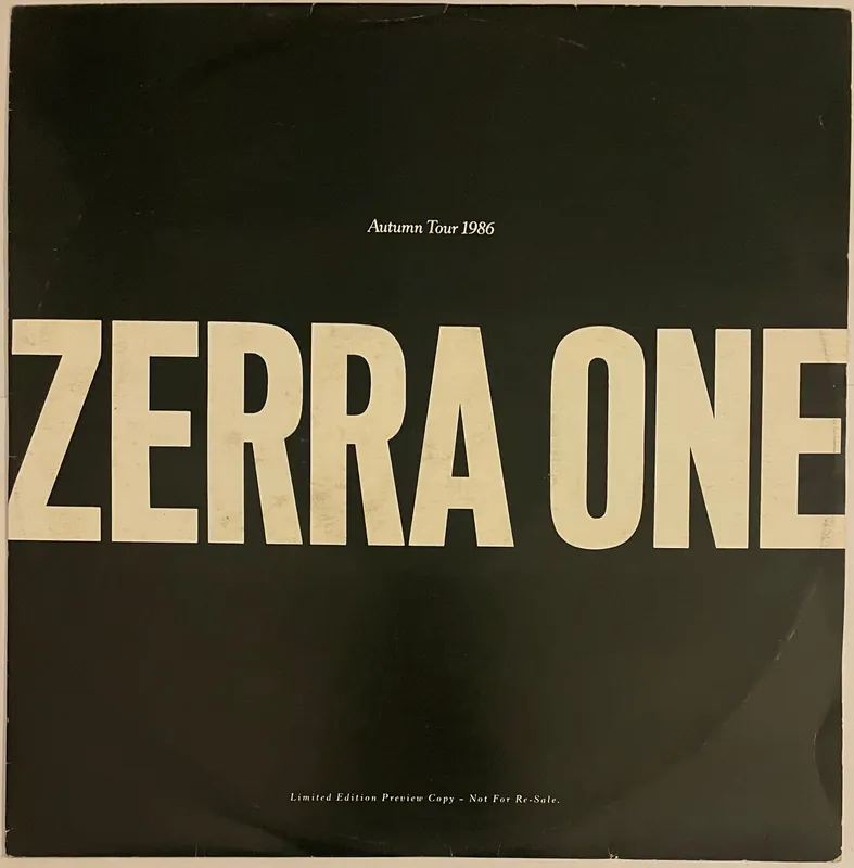 While Supplies Last Zerra One – Autumn Tour 1986 12" Single (Ltd Preview Copy)– museum vinyl