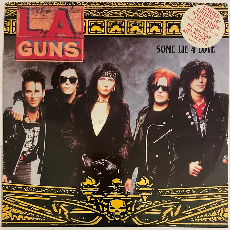 L.A. Guns - Some Lie 4 Love 10" Single (Ltd + Poster)– museum vinyl Money Back Guarantee