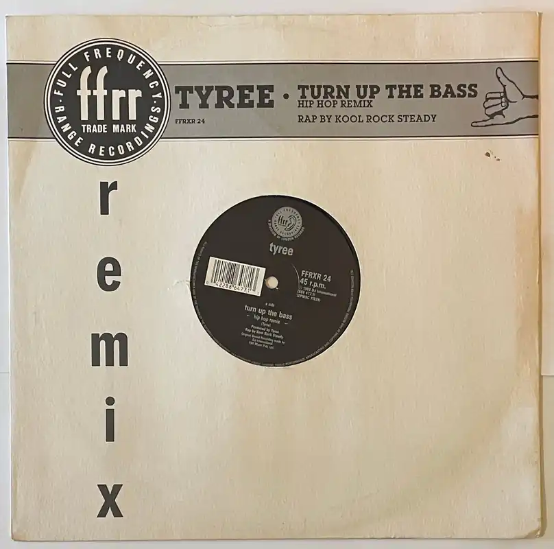 Tyree - Turn Up The Bass (Remix) 12" Single– museum vinyl Genuine