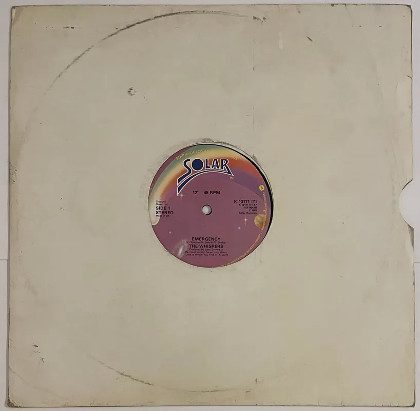The Whispers - Emergency 12" Single– museum vinyl Crafted