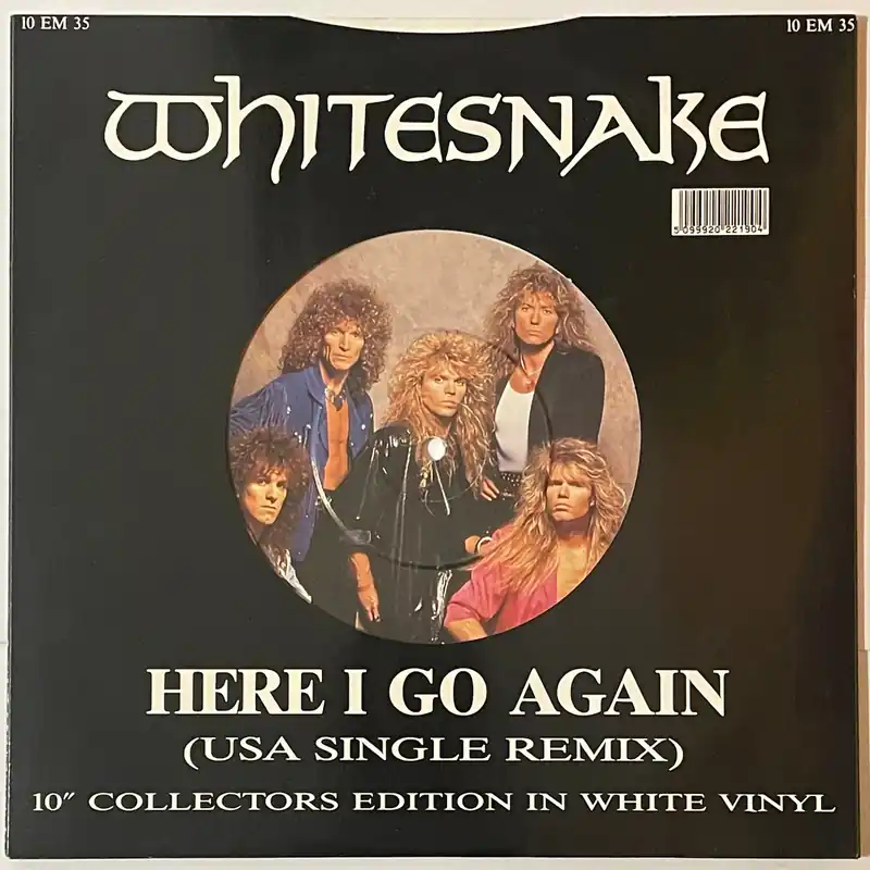 Direct From Factory Whitesnake - Here I Go Again (USA Single Remix) 10" Single (Collectors– museum vinyl