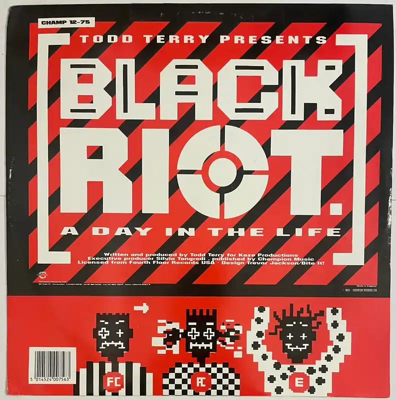 Black Riot – Warlock / A Day In The Life 12" Single– museum vinyl Money Back Guarantee