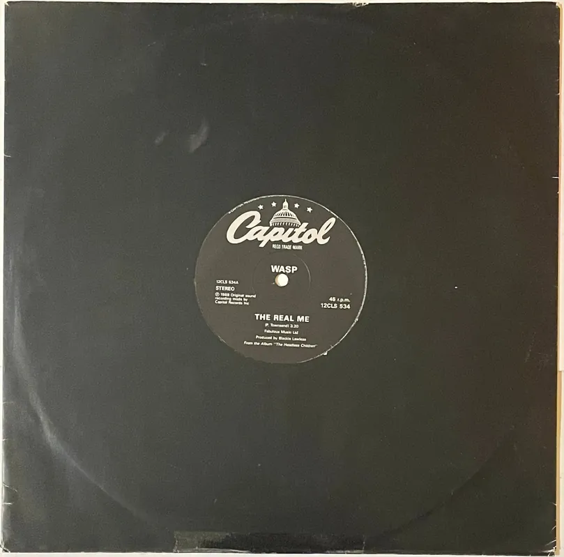 Professional Grade W.A.S.P. - The Real Me 12" Single– museum vinyl