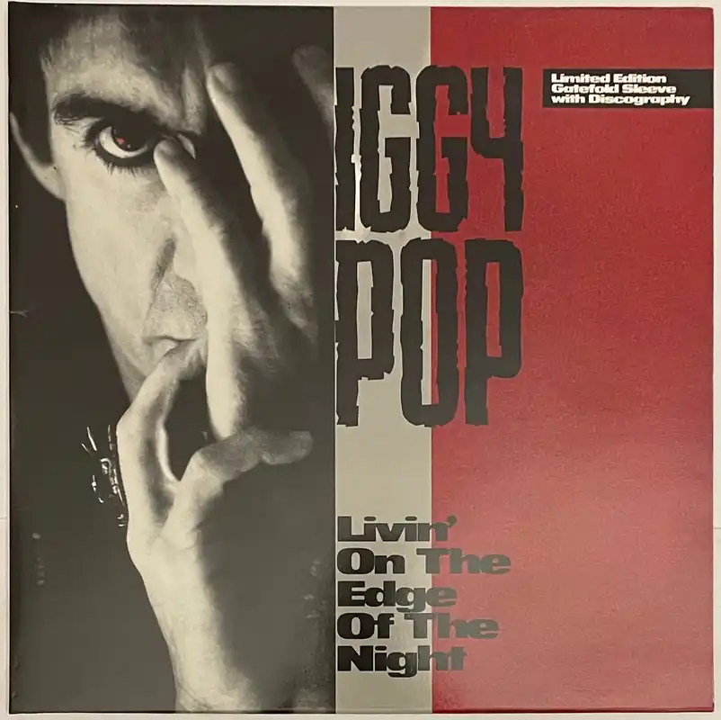 Iggy Pop - Livin' On The Edge Of The Night 12" Single (Ltd Discography– museum vinyl Holiday Sale